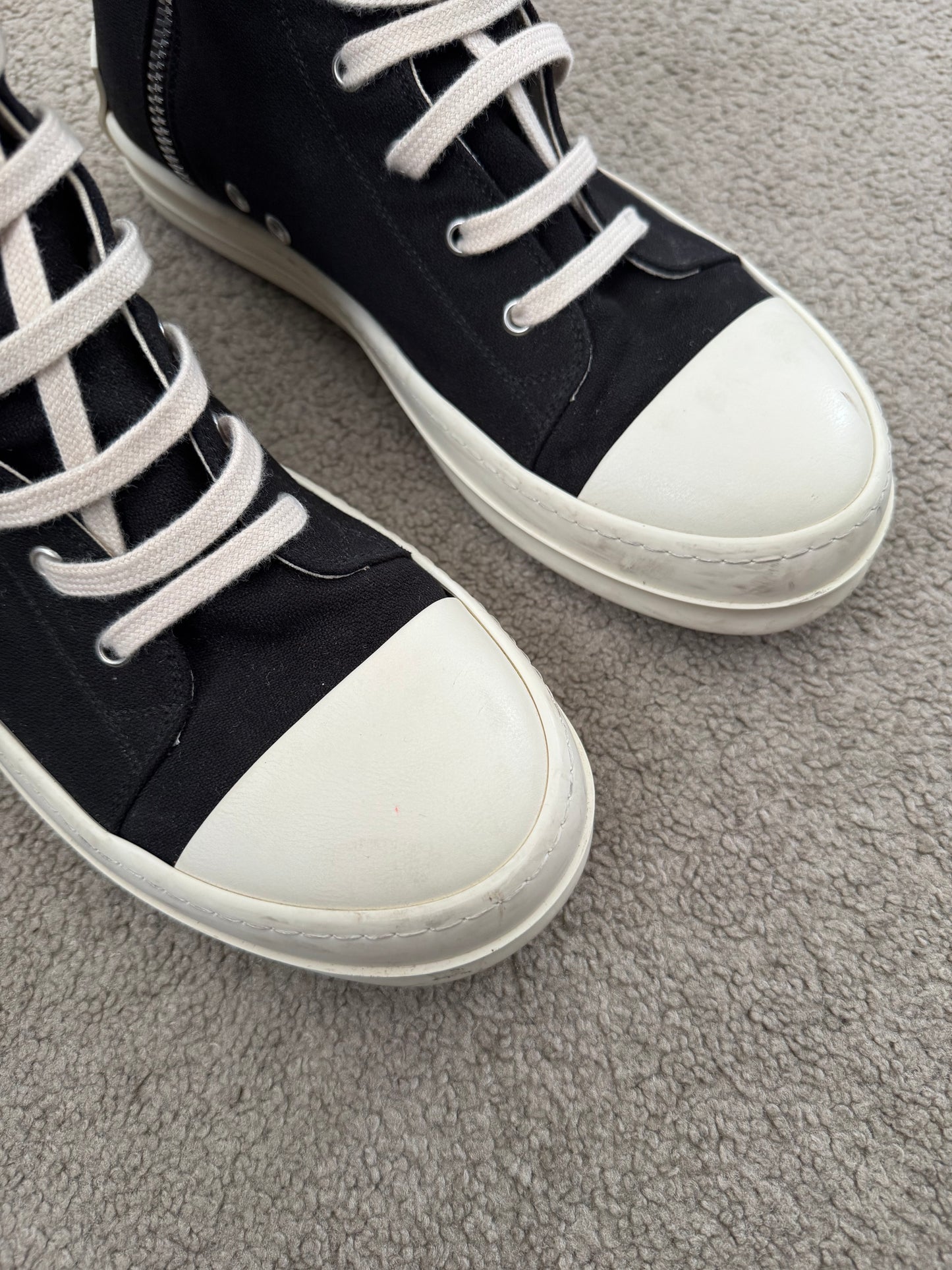 SS21 Rick Owens DRKSHDW "License Plate" Ramones Sneakers