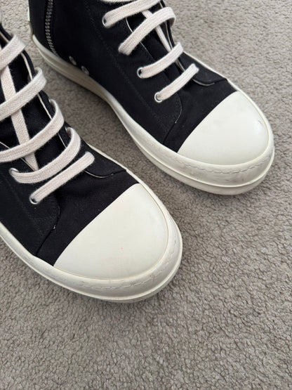 SS21 Rick Owens DRKSHDW "License Plate" Ramones Sneakers
