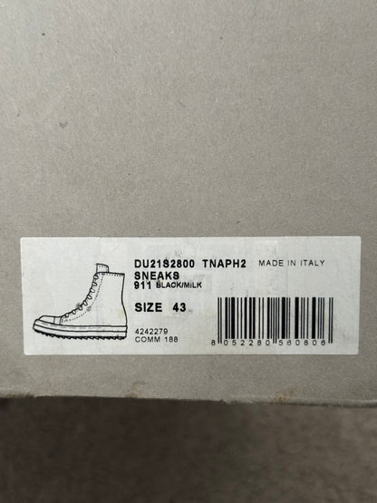 SS21 Rick Owens DRKSHDW "License Plate" Ramones Sneakers