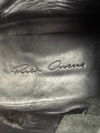 SS14 Rick Owens Black & White Geobasket High Top Sneakers