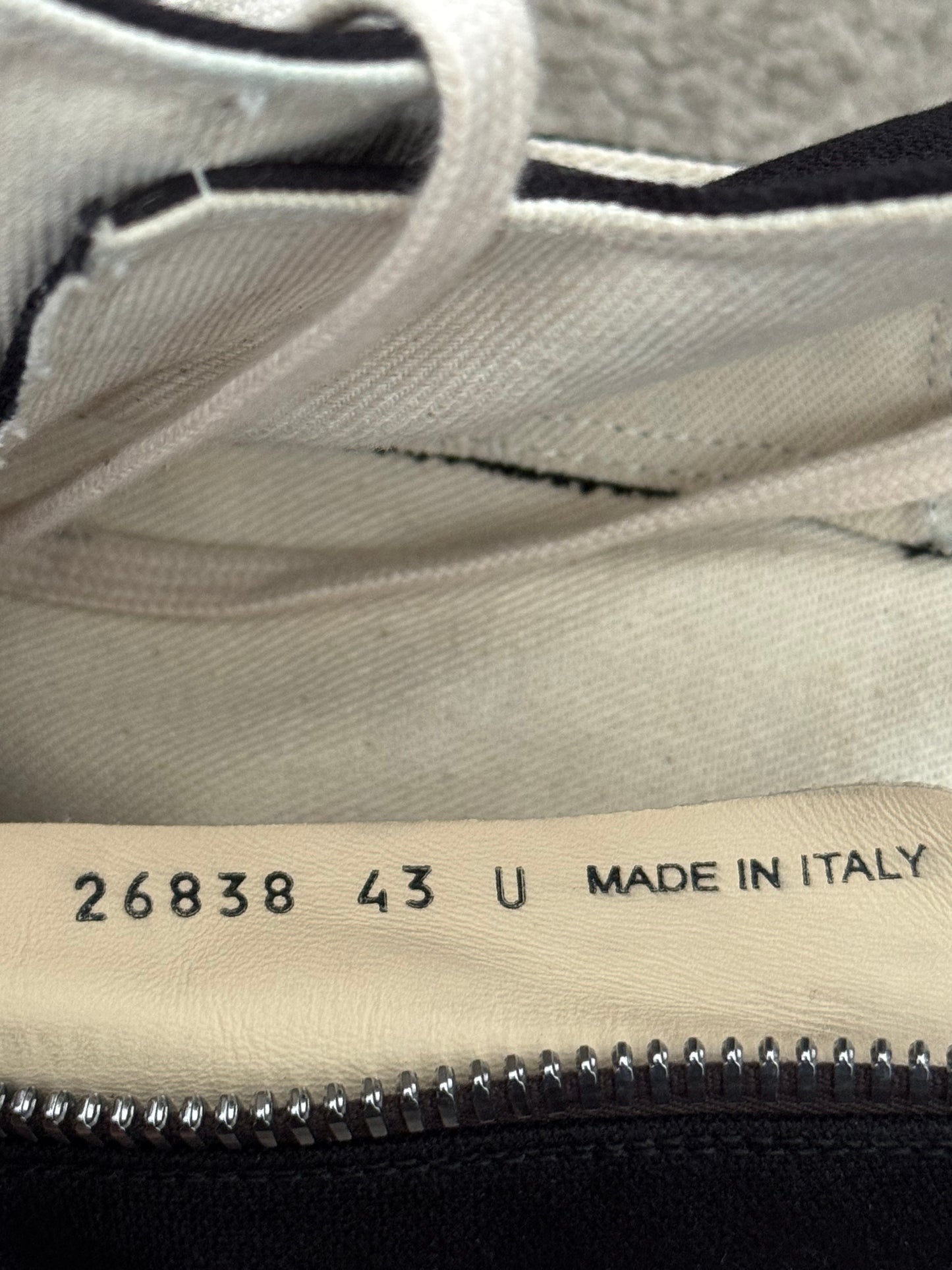 SS21 Rick Owens DRKSHDW "License Plate" Ramones Sneakers