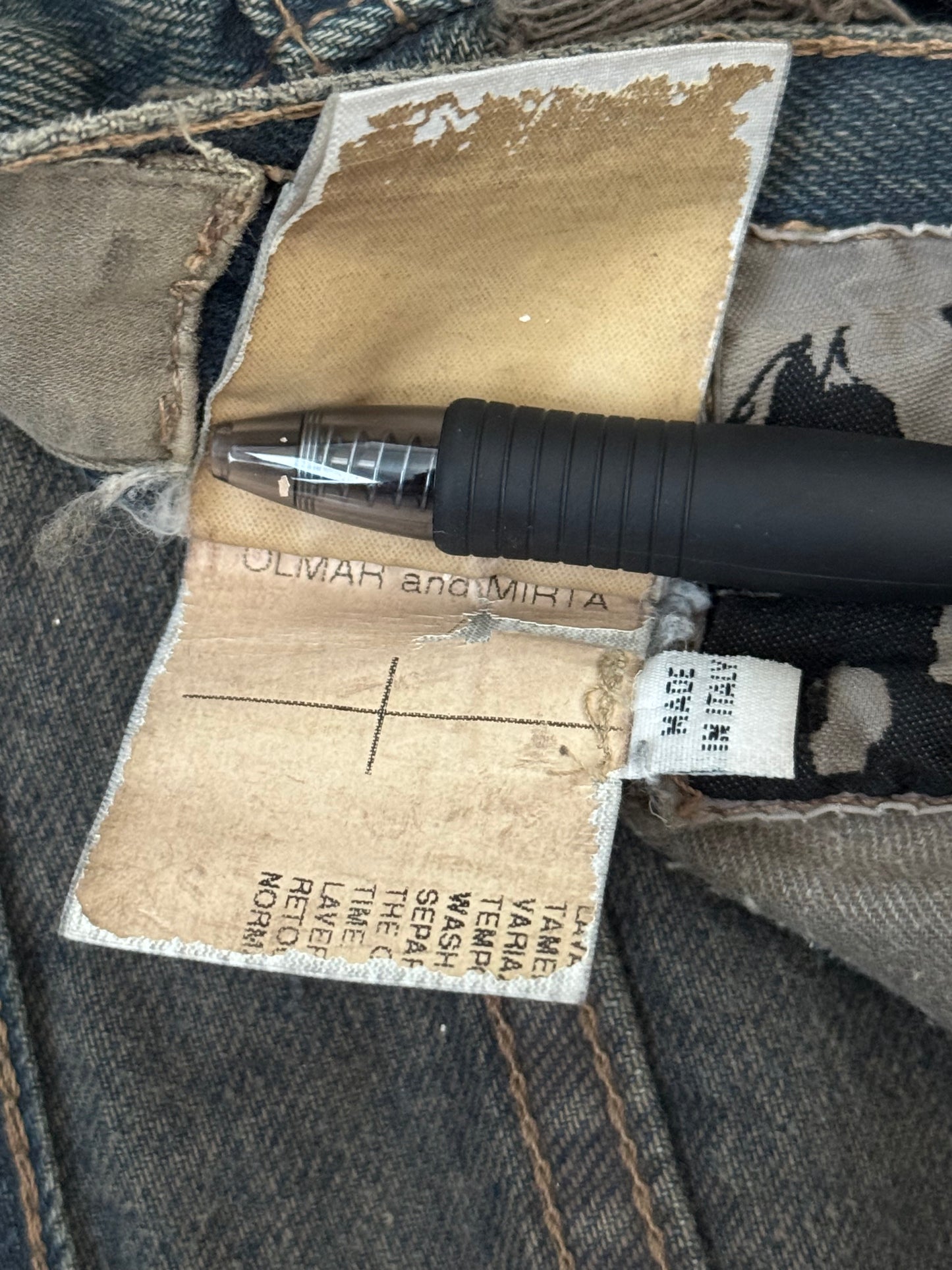 SS09 Rick Owens DRKSHDW Mudwash Distress Detroit Denim Jeans