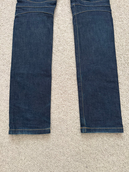 SS15 Balmain by Olivier Rousteing Raw Zip Biker Denim Jeans