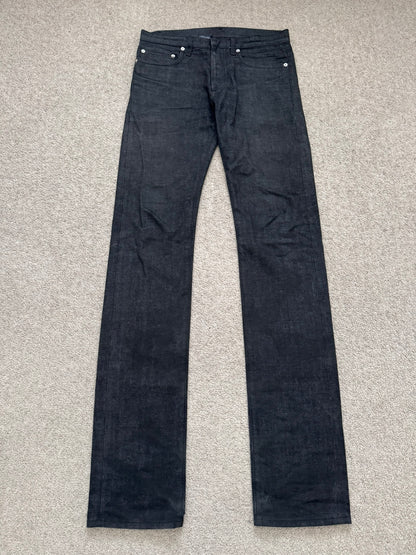 AW07 Dior Homme by Hedi Slimane "Navigate" Black Raw Denim Jeans