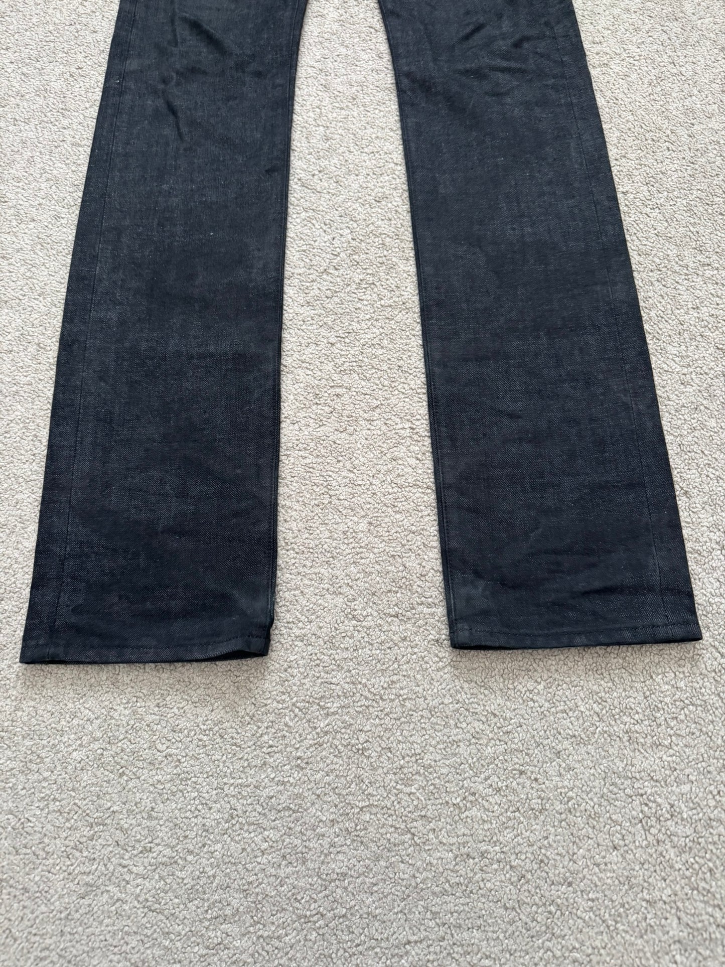 AW07 Dior Homme by Hedi Slimane "Navigate" Black Raw Denim Jeans