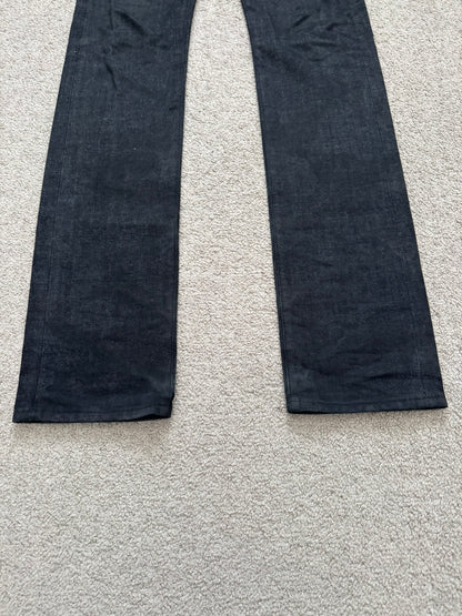 AW07 Dior Homme by Hedi Slimane "Navigate" Black Raw Denim Jeans