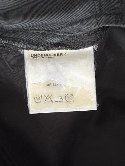 AW05 Undercover "Arts & Crafts" Leather Cummerbund Denim Jeans