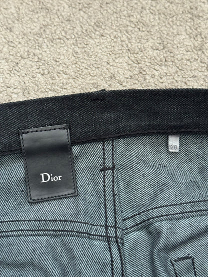 AW07 Dior Homme by Hedi Slimane "Navigate" Black Raw Denim Jeans