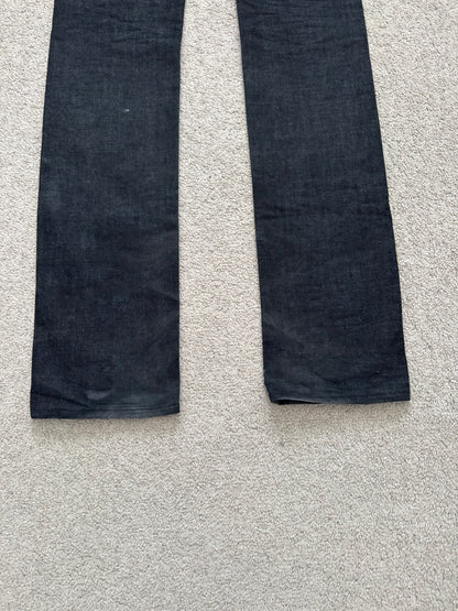 AW07 Dior Homme by Hedi Slimane "Navigate" Black Raw Denim Jeans