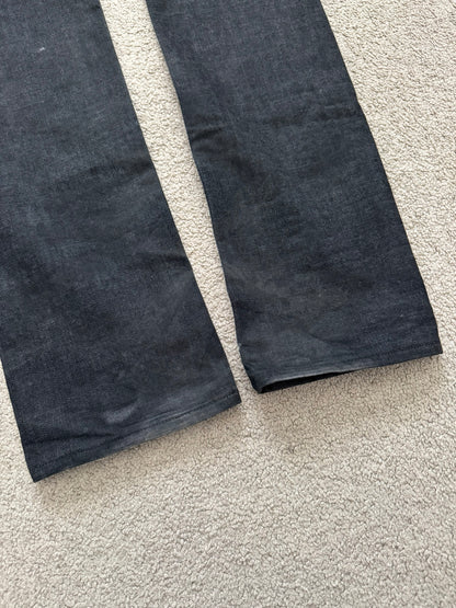 AW07 Dior Homme by Hedi Slimane "Navigate" Black Raw Denim Jeans