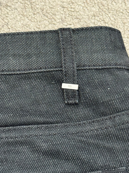 AW07 Dior Homme by Hedi Slimane "Navigate" Black Raw Denim Jeans