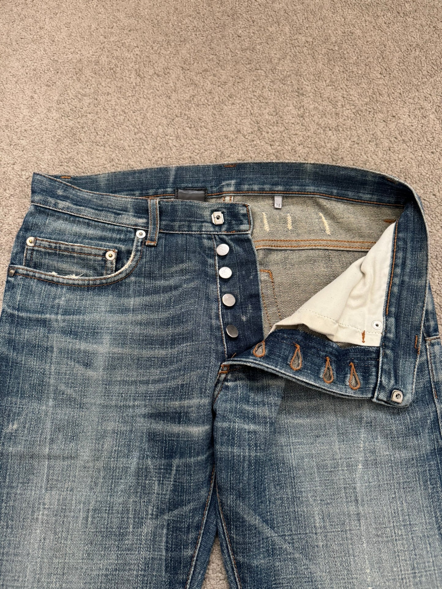 SS07 Dior Homme by Hedi Slimane "Find Again" Denim Jeans