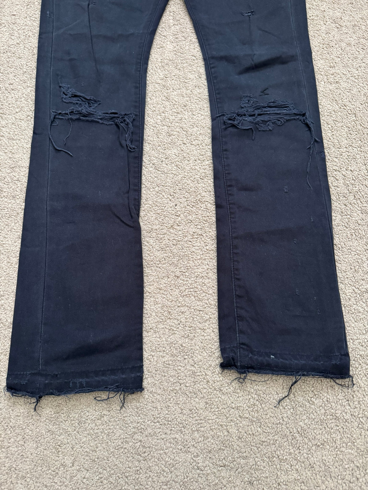 SS05 Undercover "But Beautiful" Graffiti Patch Denim Jeans