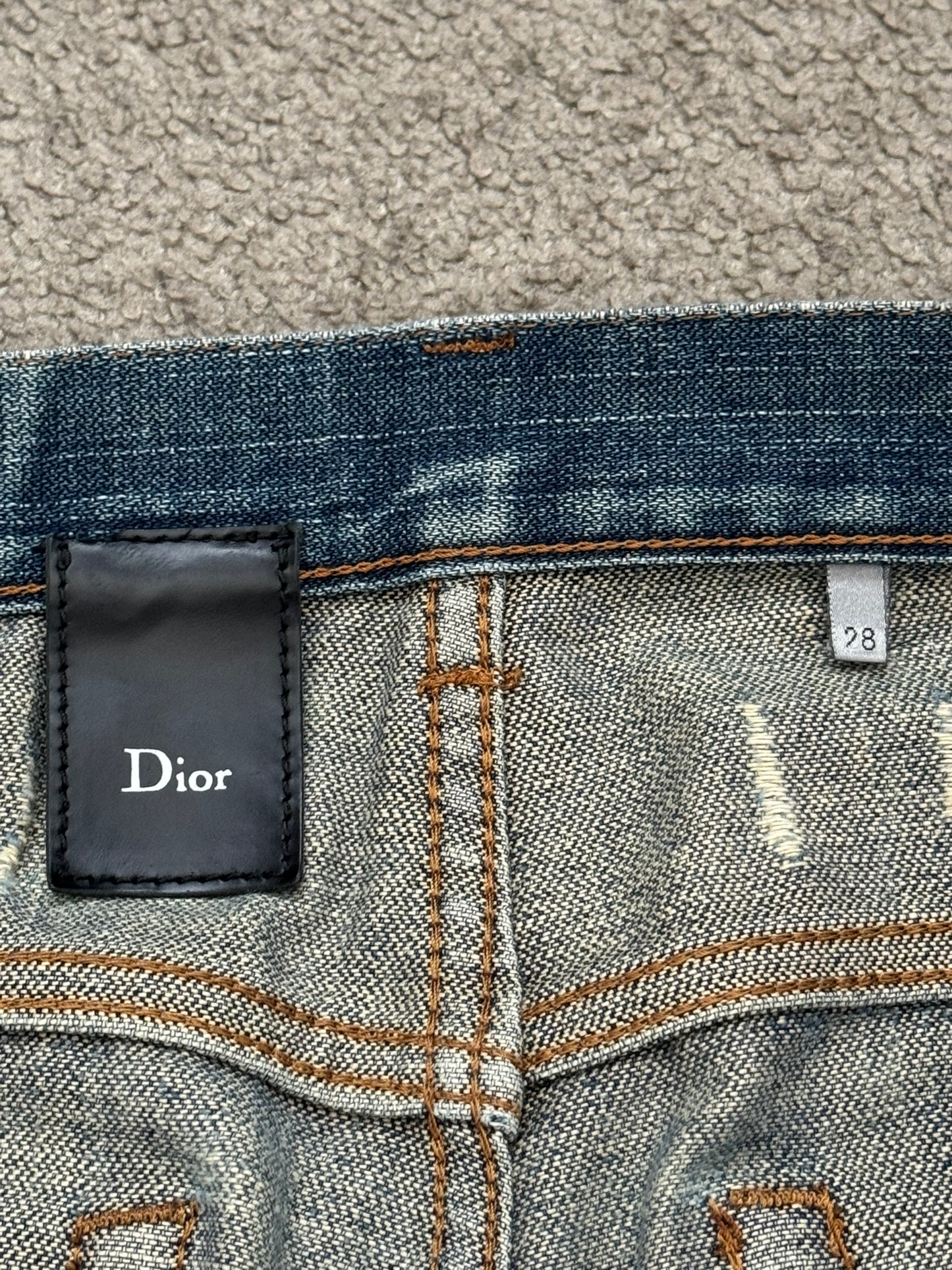 SS07 Dior Homme by Hedi Slimane "Find Again" Denim Jeans