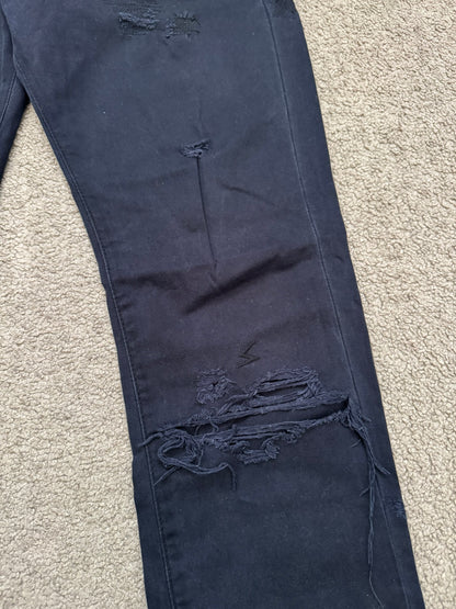 SS05 Undercover "But Beautiful" Graffiti Patch Denim Jeans