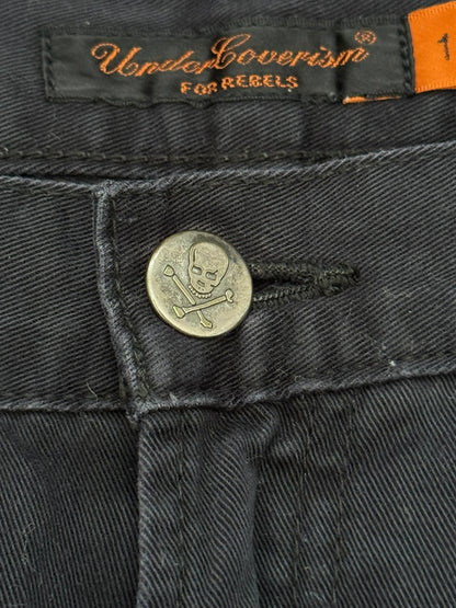 SS05 Undercover "But Beautiful" Graffiti Patch Denim Jeans