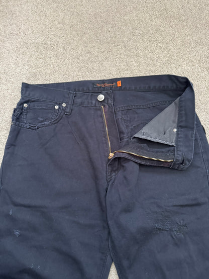 SS05 Undercover "But Beautiful" Graffiti Patch Denim Jeans