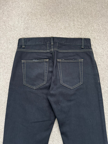 SS16 Saint Laurent by Hedi Slimane Distressed Crash Denim Jeans