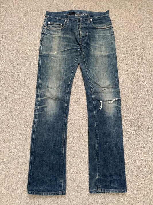 Dior Homme by Hedi Slimane Washed Flared Bootcut Denim Jeans
