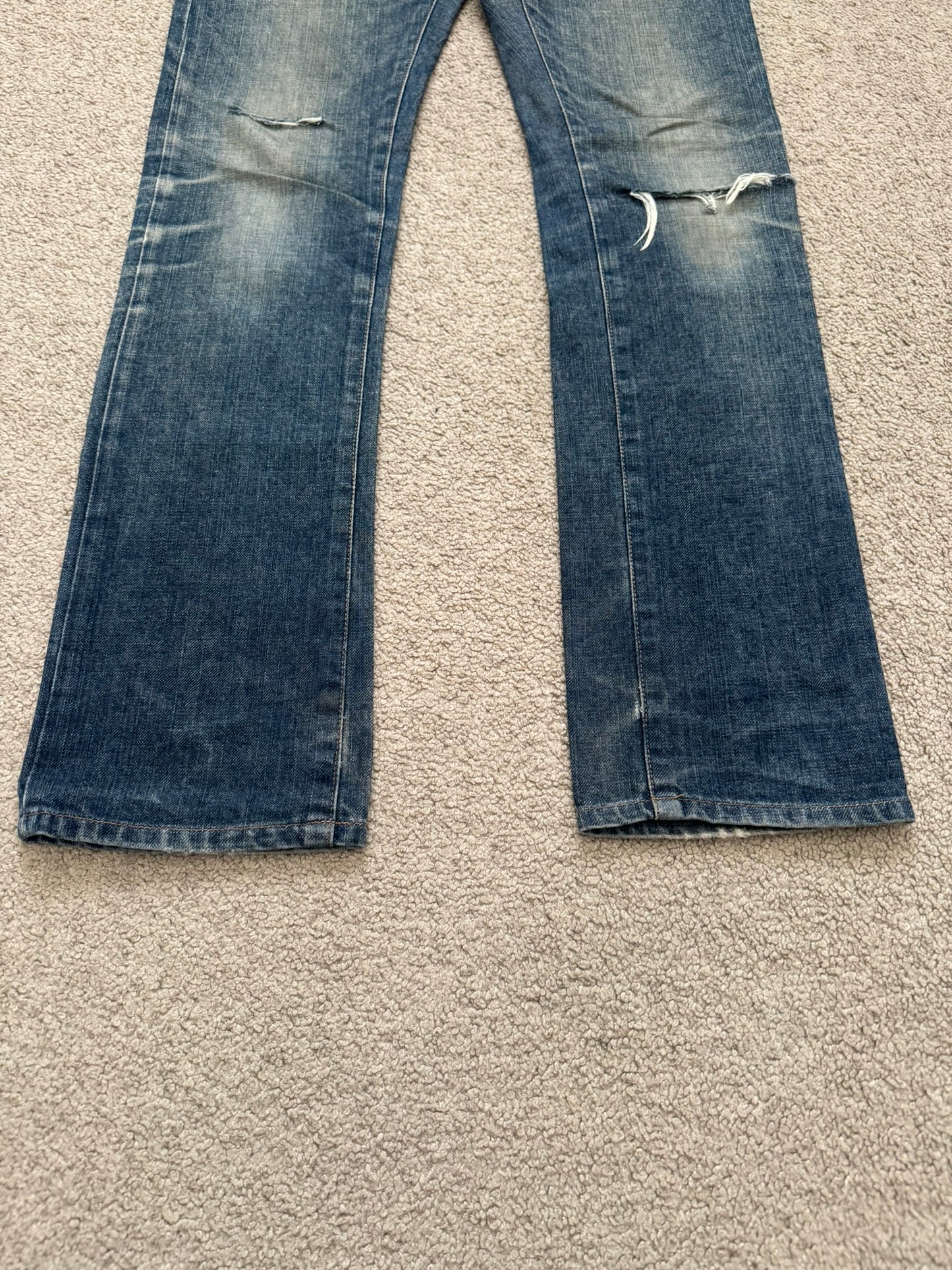 Dior Homme by Hedi Slimane Washed Flared Bootcut Denim Jeans