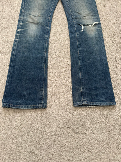 Dior Homme by Hedi Slimane Washed Flared Bootcut Denim Jeans
