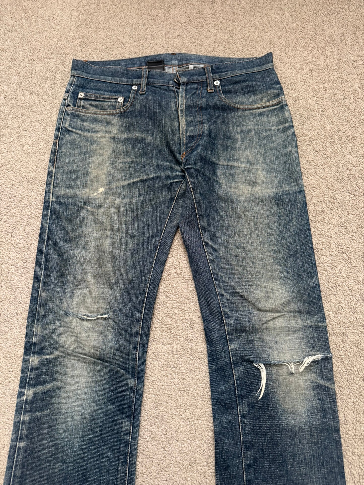 Dior Homme by Hedi Slimane Washed Flared Bootcut Denim Jeans