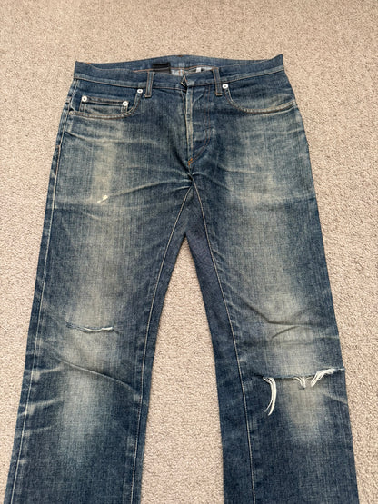 Dior Homme by Hedi Slimane Washed Flared Bootcut Denim Jeans