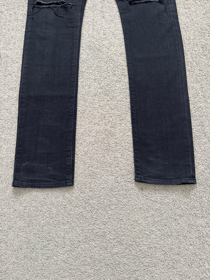 FW14 Saint Laurent by Hedi Slimane Knee Slit D02 Denim Jeans