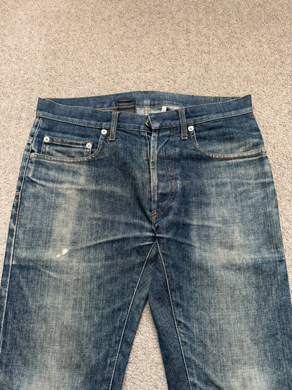 Dior Homme by Hedi Slimane Washed Flared Bootcut Denim Jeans