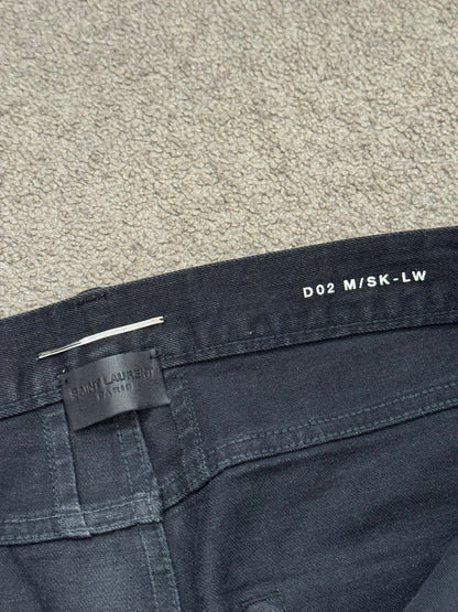 FW14 Saint Laurent by Hedi Slimane Knee Slit D02 Denim Jeans