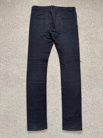 FW14 Saint Laurent by Hedi Slimane Knee Slit D02 Denim Jeans