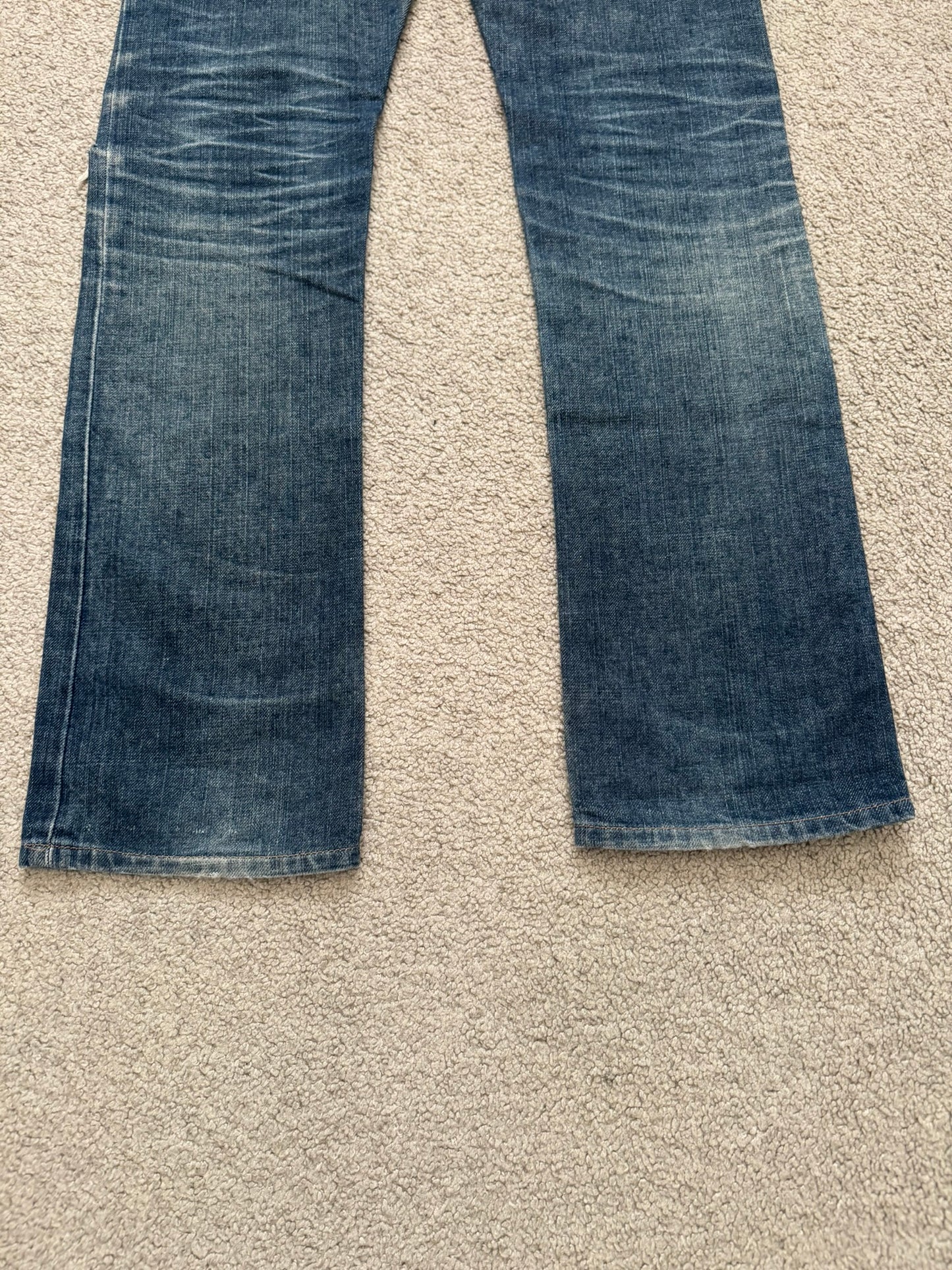 Dior Homme by Hedi Slimane Washed Flared Bootcut Denim Jeans