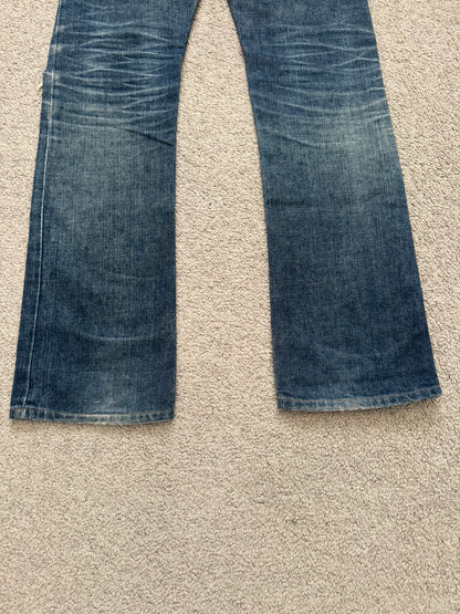 Dior Homme by Hedi Slimane Washed Flared Bootcut Denim Jeans