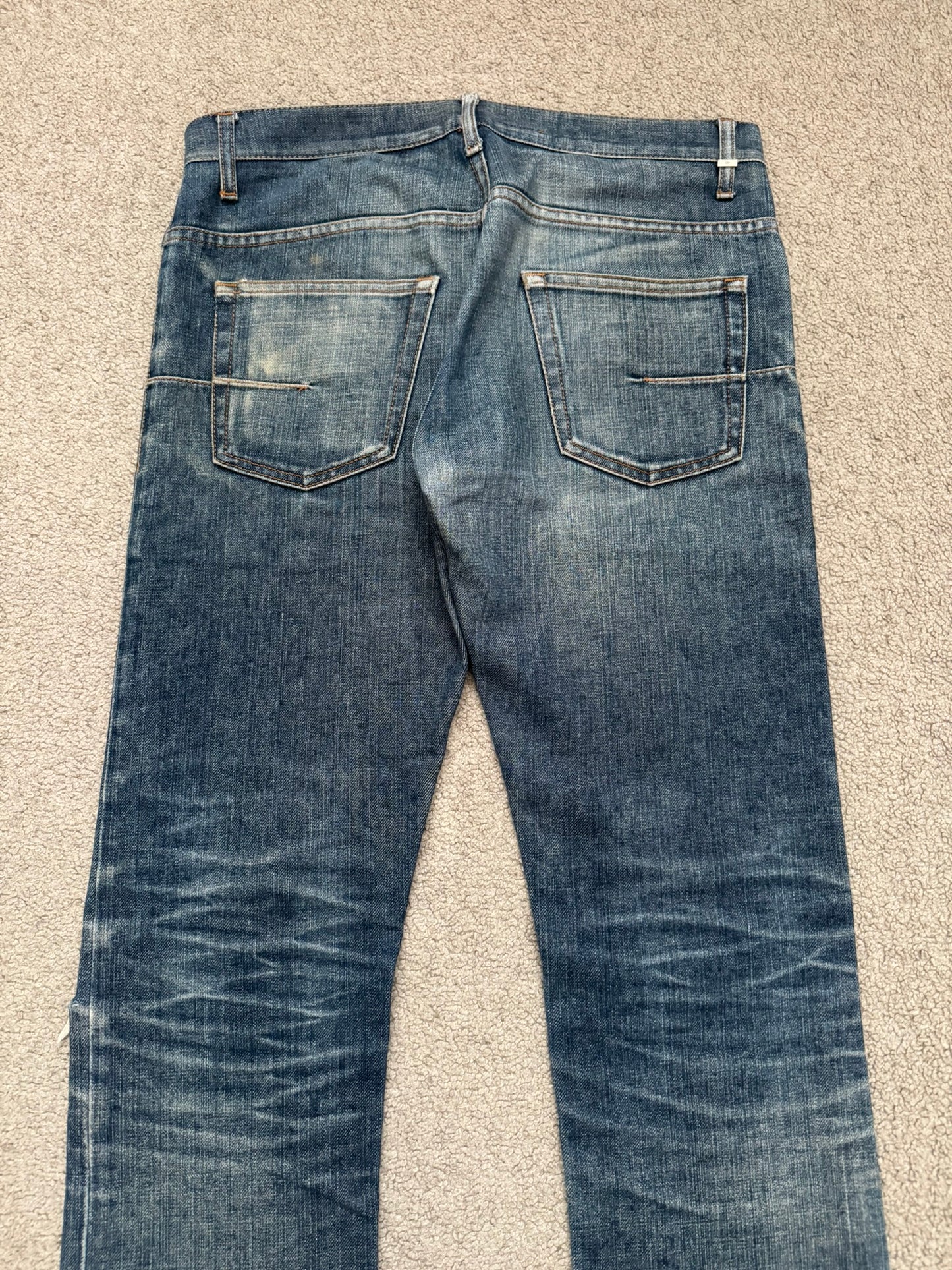 Dior Homme by Hedi Slimane Washed Flared Bootcut Denim Jeans
