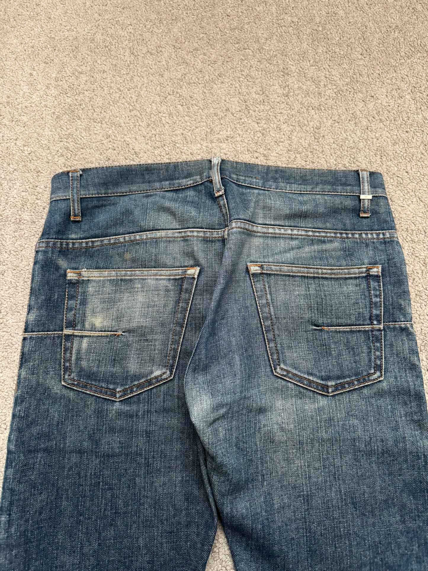 Dior Homme by Hedi Slimane Washed Flared Bootcut Denim Jeans