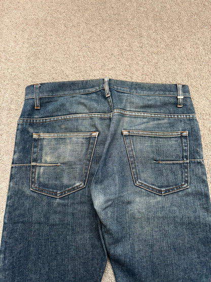 Dior Homme by Hedi Slimane Washed Flared Bootcut Denim Jeans