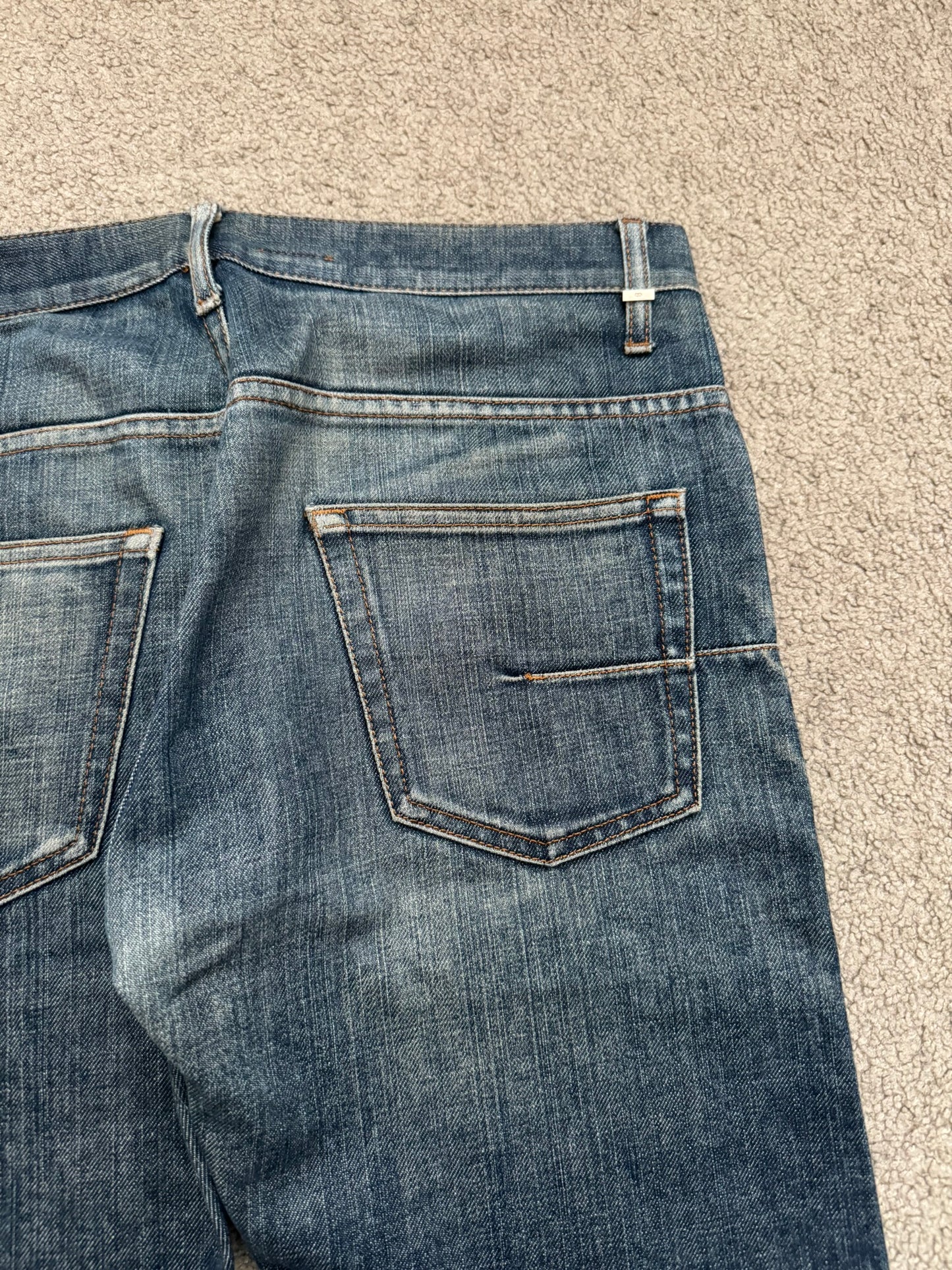 Dior Homme by Hedi Slimane Washed Flared Bootcut Denim Jeans