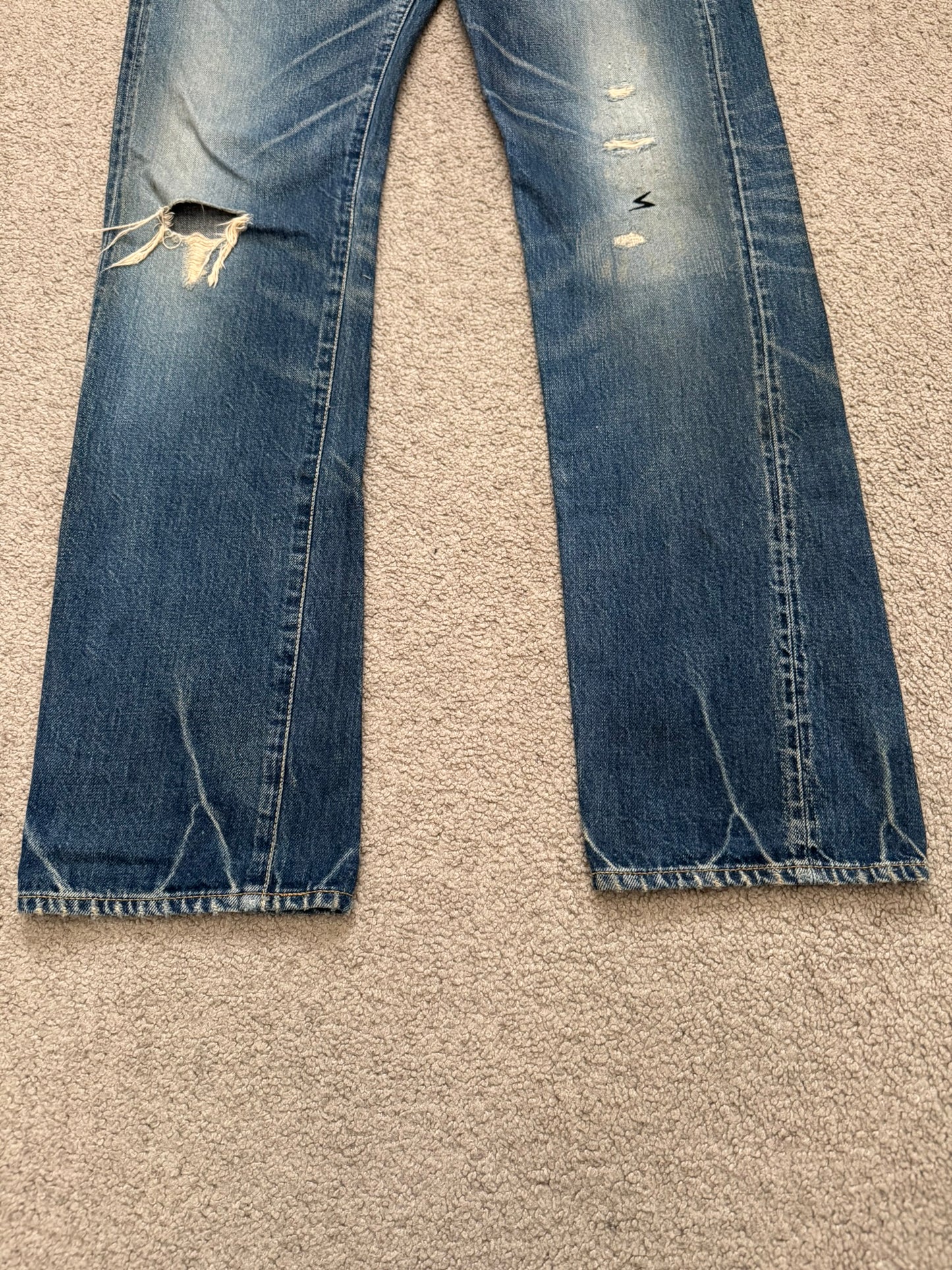 SS09 Undercover "Neoboy" Patti Smith Poem Denim Jeans