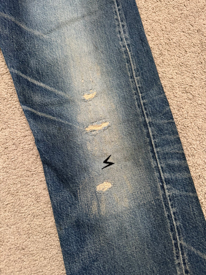 SS09 Undercover "Neoboy" Patti Smith Poem Denim Jeans