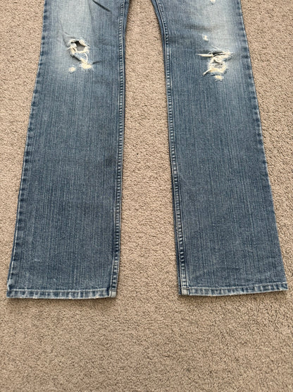 Kazuyuki Kumagai Attachment Crash Distressed Denim Jeans