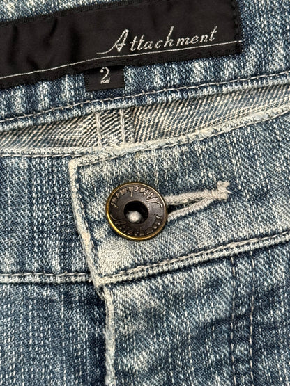 Kazuyuki Kumagai Attachment Crash Distressed Denim Jeans