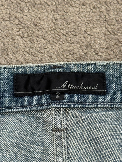 Kazuyuki Kumagai Attachment Crash Distressed Denim Jeans