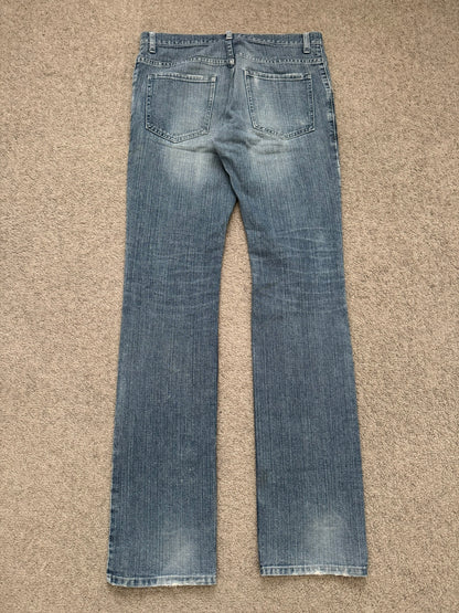 Kazuyuki Kumagai Attachment Crash Distressed Denim Jeans