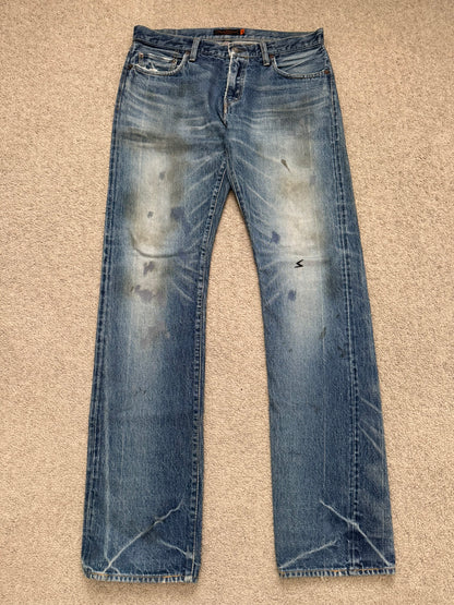 SS06 Undercover "T" Chuuut Washed Denim Jeans
