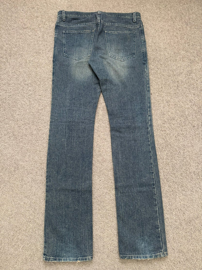 Kazuyuki Kumagai Attachment Washed Distressed Denim Jeans