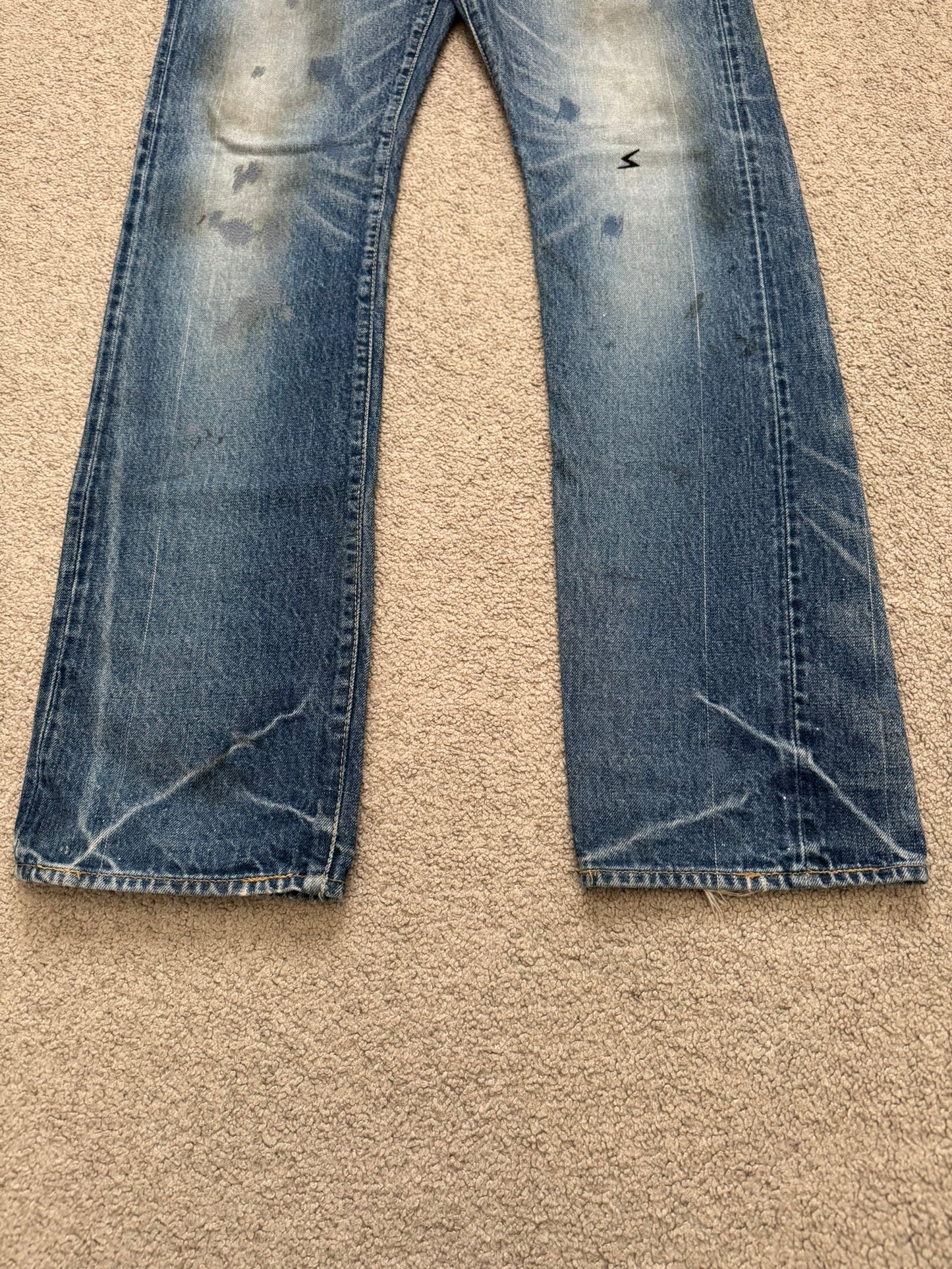 SS06 Undercover "T" Chuuut Washed Denim Jeans
