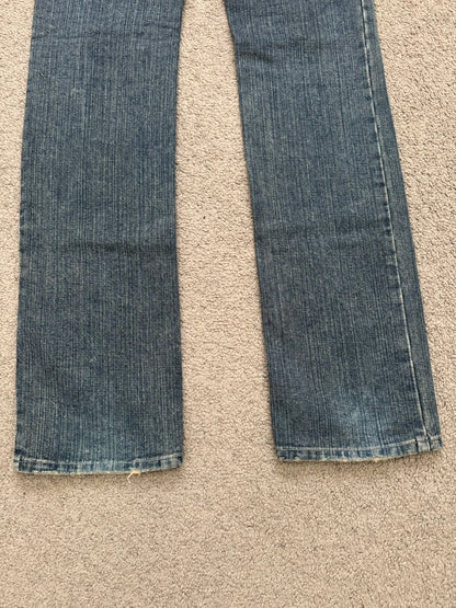 Kazuyuki Kumagai Attachment Washed Distressed Denim Jeans