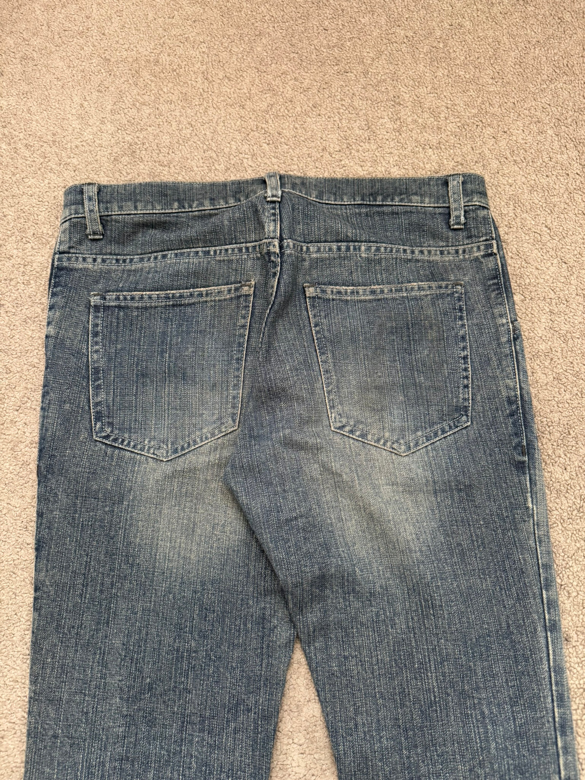 Kazuyuki Kumagai Attachment Washed Distressed Denim Jeans