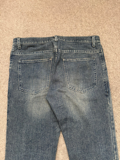 Kazuyuki Kumagai Attachment Washed Distressed Denim Jeans