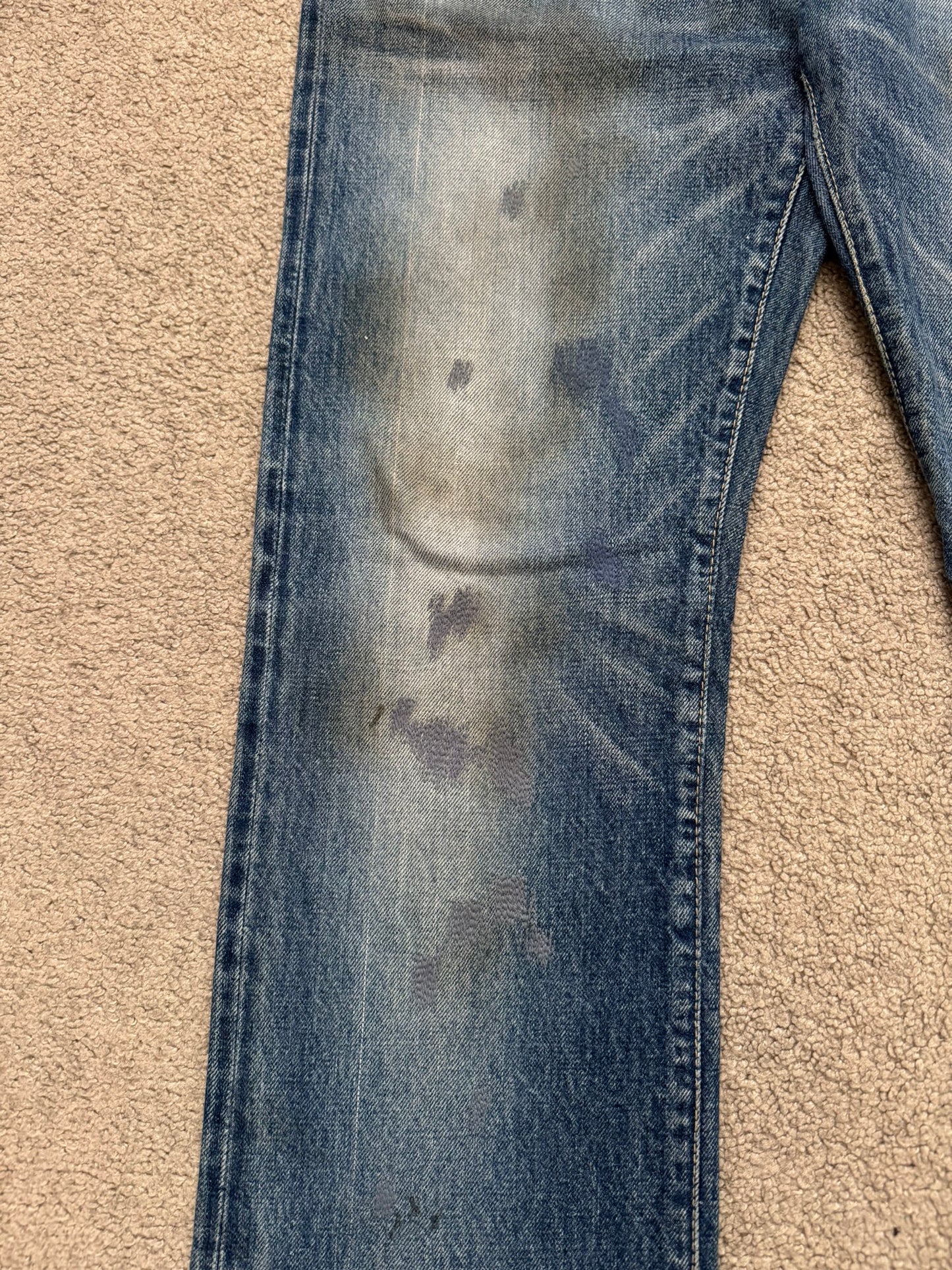 SS06 Undercover "T" Chuuut Washed Denim Jeans